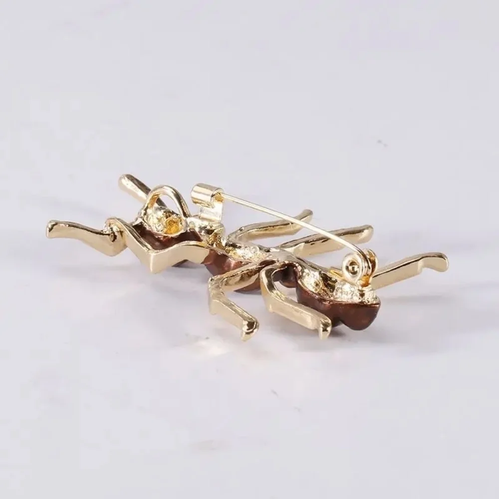 VQ Enamel Ant Brooch
